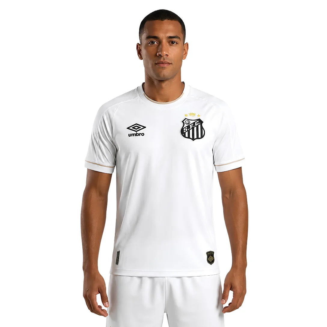 Camiseta de Charlie Brown Jr. Santos 24/25 - Negra - Versión para aficionados