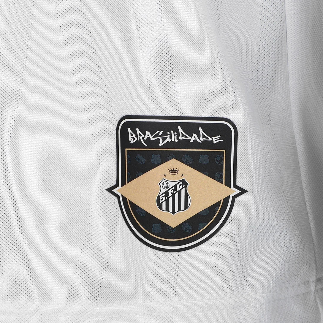 Camiseta de Charlie Brown Jr. Santos 24/25 - Negra - Versión para aficionados