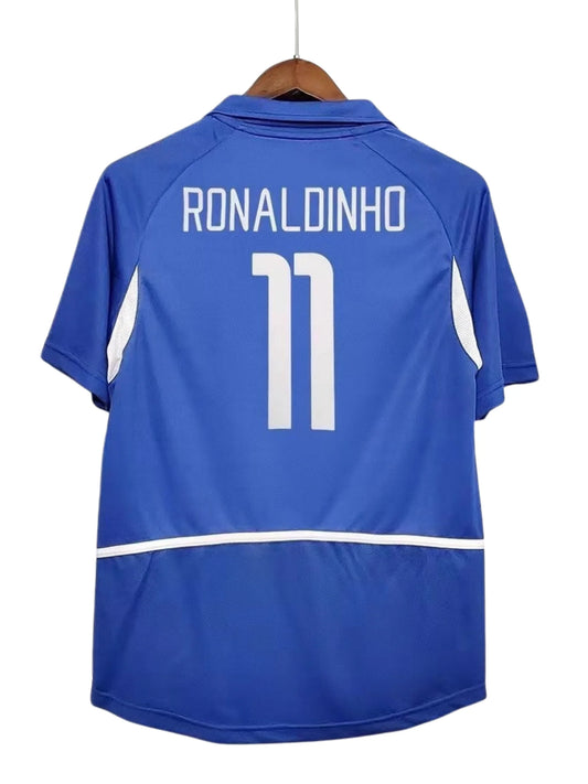 Brazil 2002 II Away Jersey Retro- Ronaldinho
