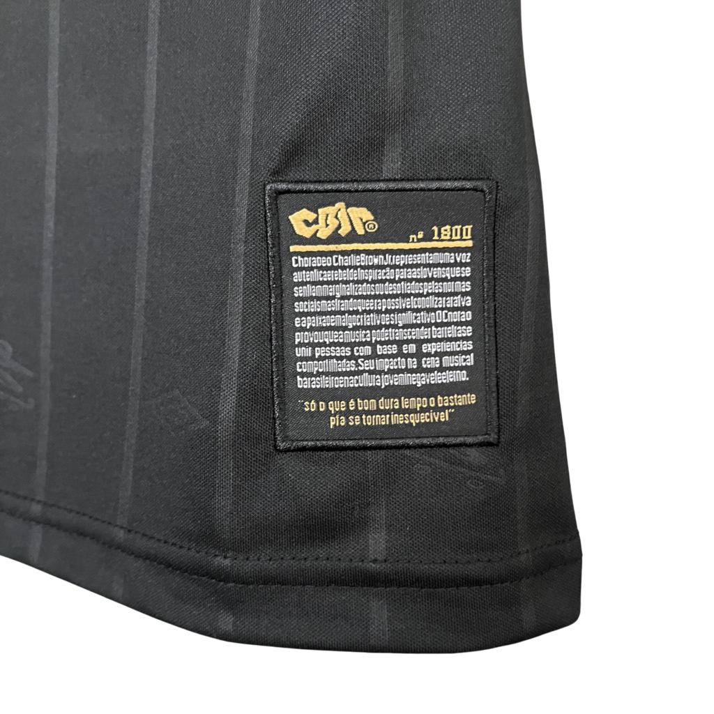 Camiseta de Charlie Brown Jr. Santos 24/25 - Negra - Versión para aficionados