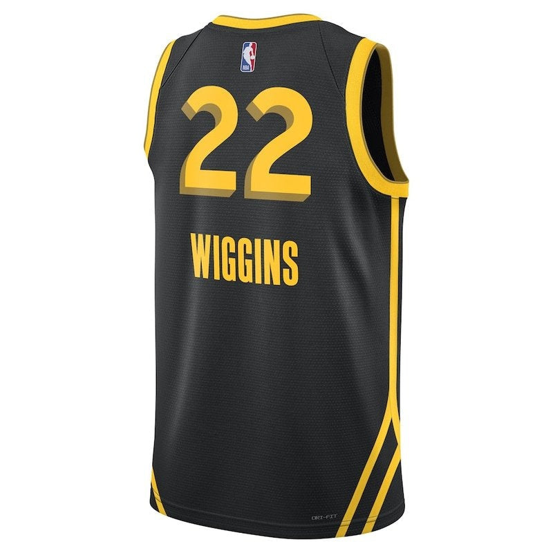 Camisa NBA Andrew Wiggins Golden State Warriors Unissex 23/24 - Preta - Edição City