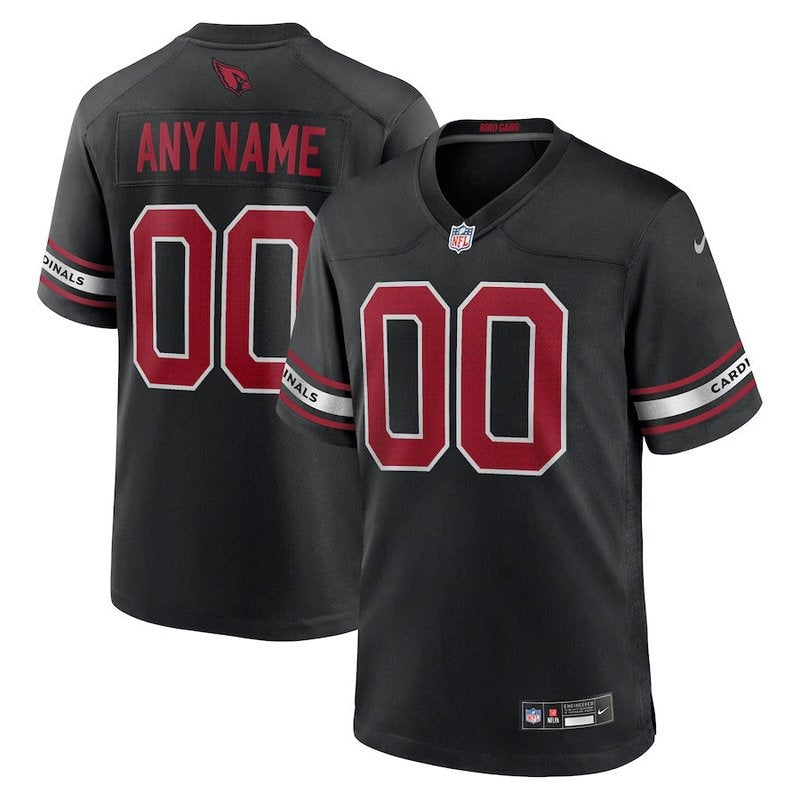 Arizona Cardinals - Camisa de jogo alternativa personalizada da NFL - Preta