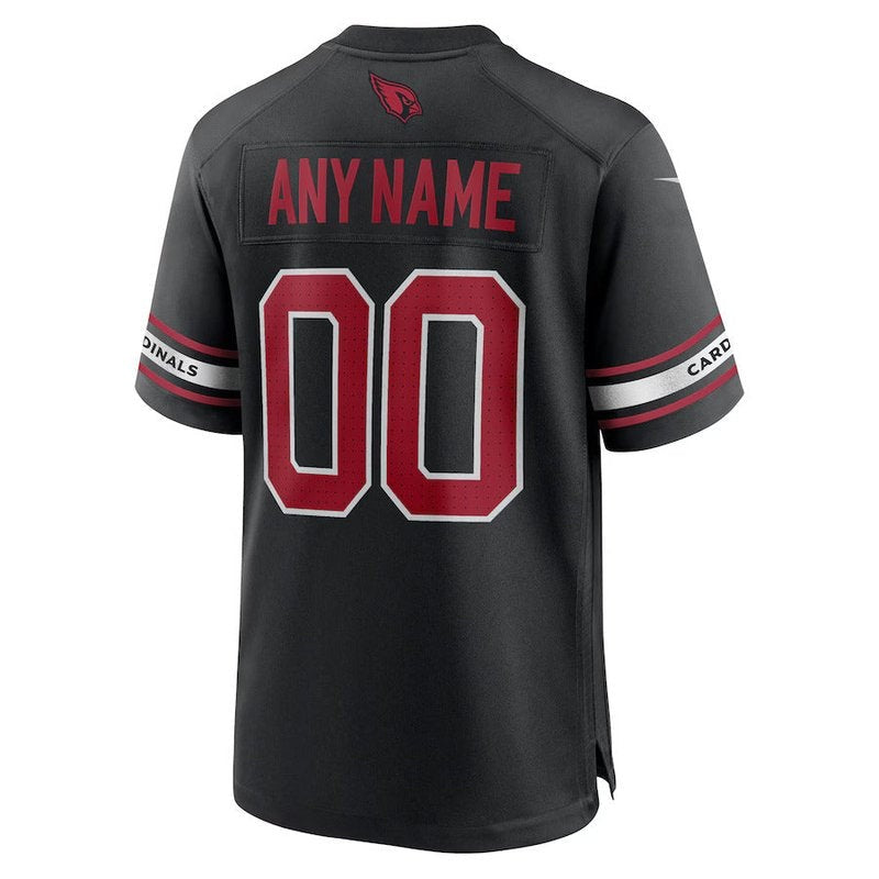 Arizona Cardinals - Camisa de jogo alternativa personalizada da NFL - Preta