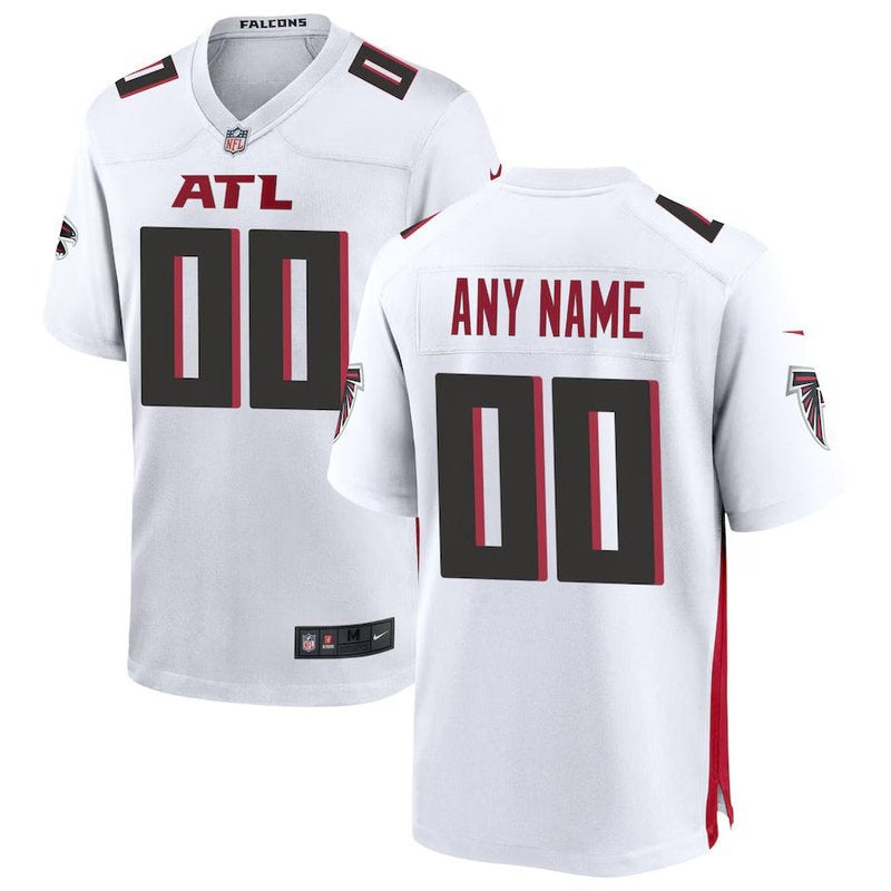 Atlanta Falcons - Camisa de jogo personalizada da NFL - Branca