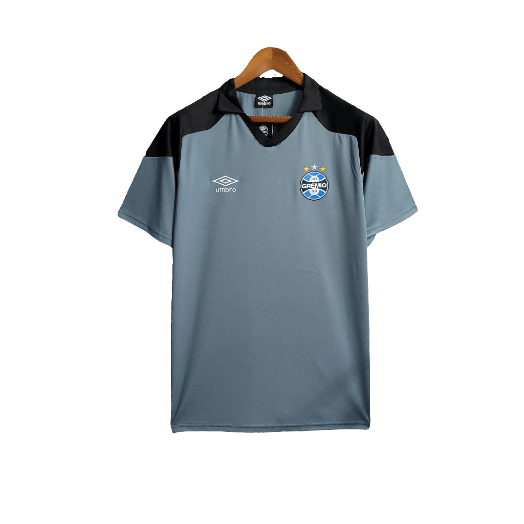 Camisa de treino do Grêmio 23/24 - Cinza - Versão Torcedor