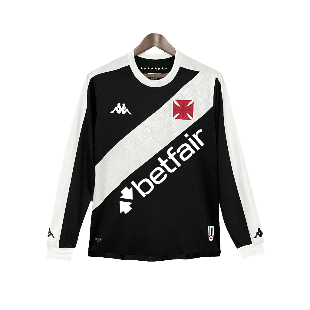 Camisa Vasco 24/25 I Home - Todos os Patrocinadores - Manga Longa