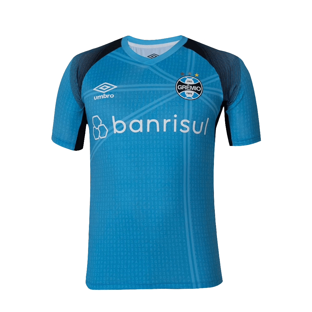 Camisa Pré-Jogo do Grêmio 23/24 - Azul - Versão Torcedor
