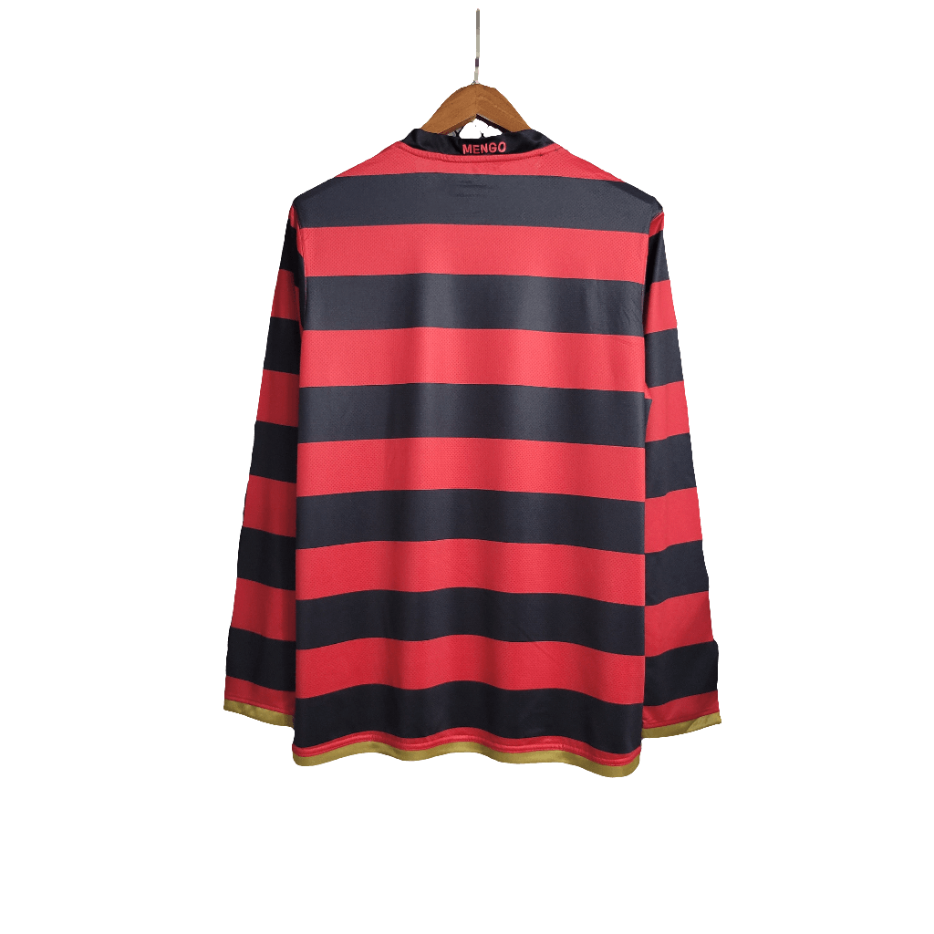 Camisa Flamengo 2009 I Home - Manga Longa Versão Retrô