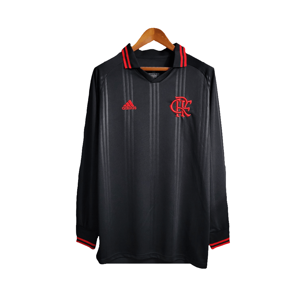 Camiseta Flamengo 19/20 Edición Especial - Negra - Manga Larga Versión Retro