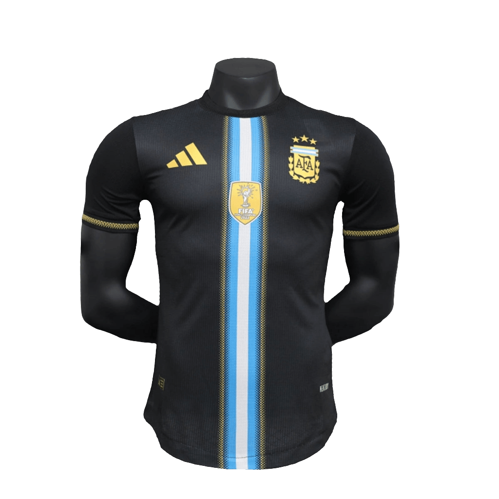 Camisa Argentina Especial 25/26 - Edição Preta - Versão Jogador