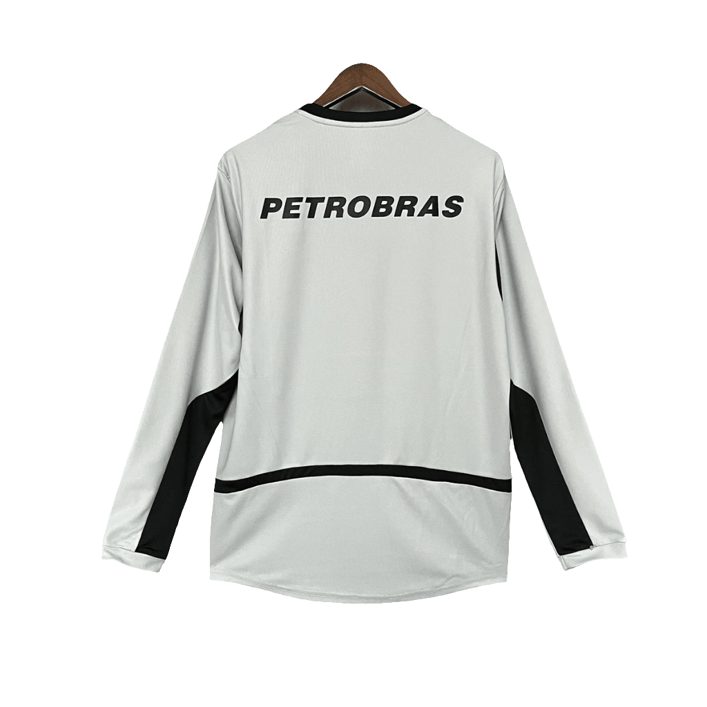 Camisa de Goleiro Flamengo 02/03 Cinza - Manga Longa Versão Retrô