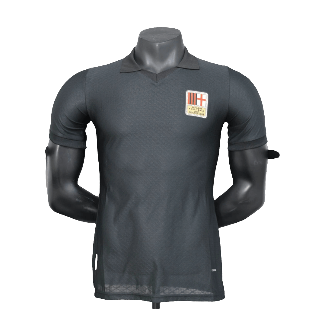 Camisa AC Milan 25/26 Edição 125º Aniversário - Preta - Versão Jogador