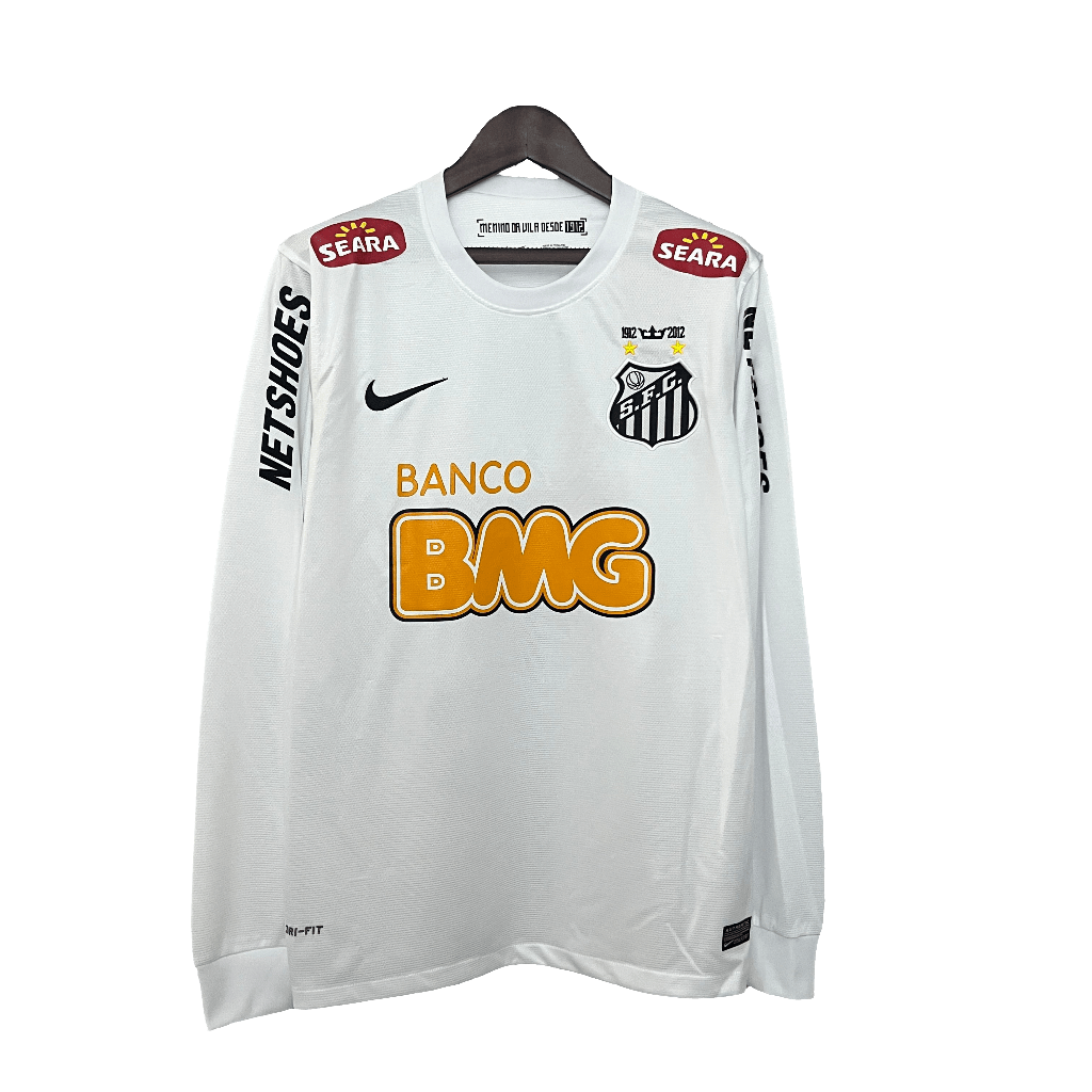 Camiseta local del Santos 11/12 I - Versión retro de manga larga