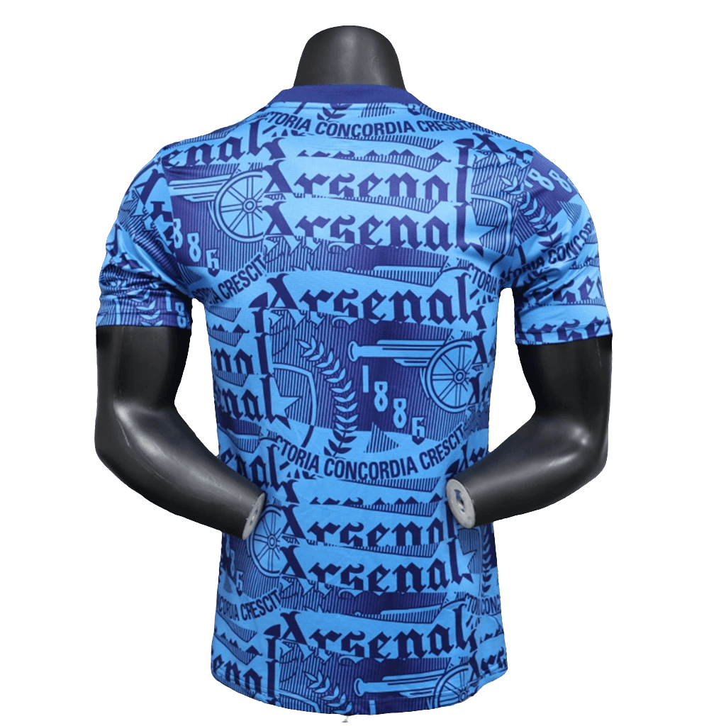 Camisa pré-jogo do Arsenal 25/26 - Azul - Versão Jogador