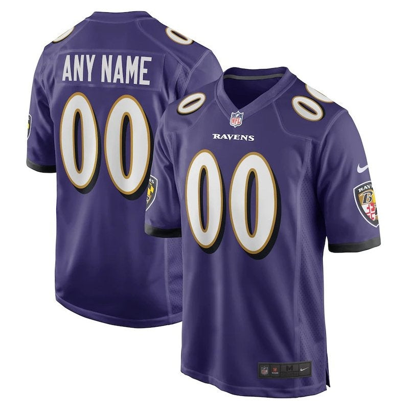 Baltimore Ravens - Camisa personalizada para jogo da NFL - Roxa