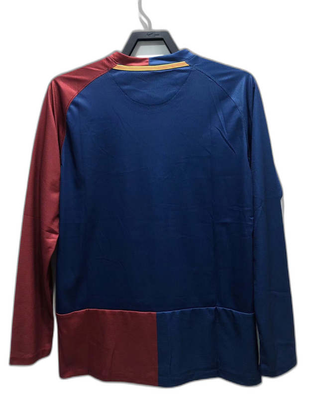 Camisa Barcelona 08/09 I Home - Manga Longa Versão Retro