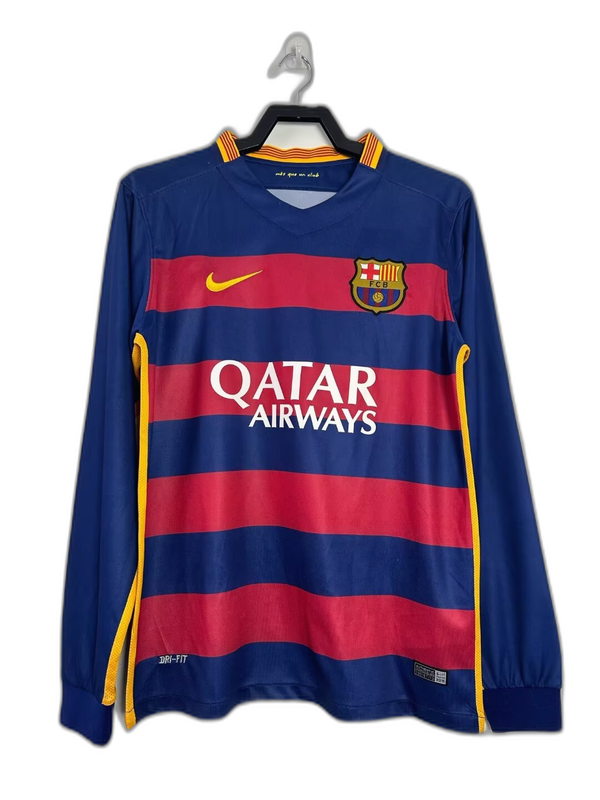 Camiseta local del Barcelona 15/16 I - Versión retro de manga larga