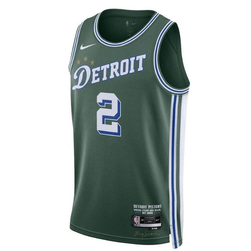 Camisa Cade Cunningham Detroit Pistons NBA Unissex 2023 - Edição City - Verde