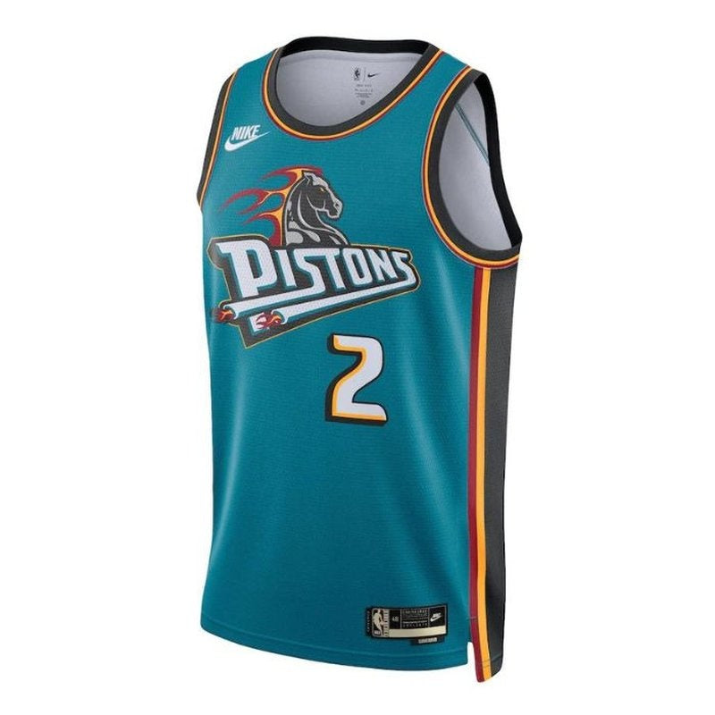 Camisa NBA Cade Cunningham Detroit Pistons Unissex 2023 Azul-petróleo - Edição Clássica
