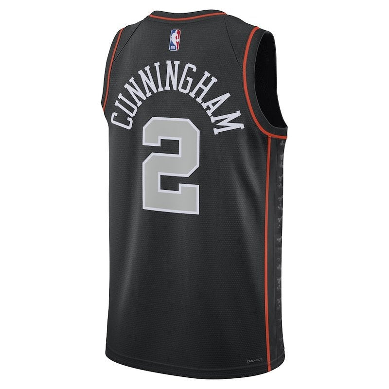 Camisa Cade Cunningham Detroit Pistons NBA Unissex 23/24 - Preta - Edição City