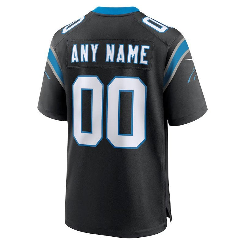 Carolina Panthers - Camisa personalizada para jogo da NFL - Preta
