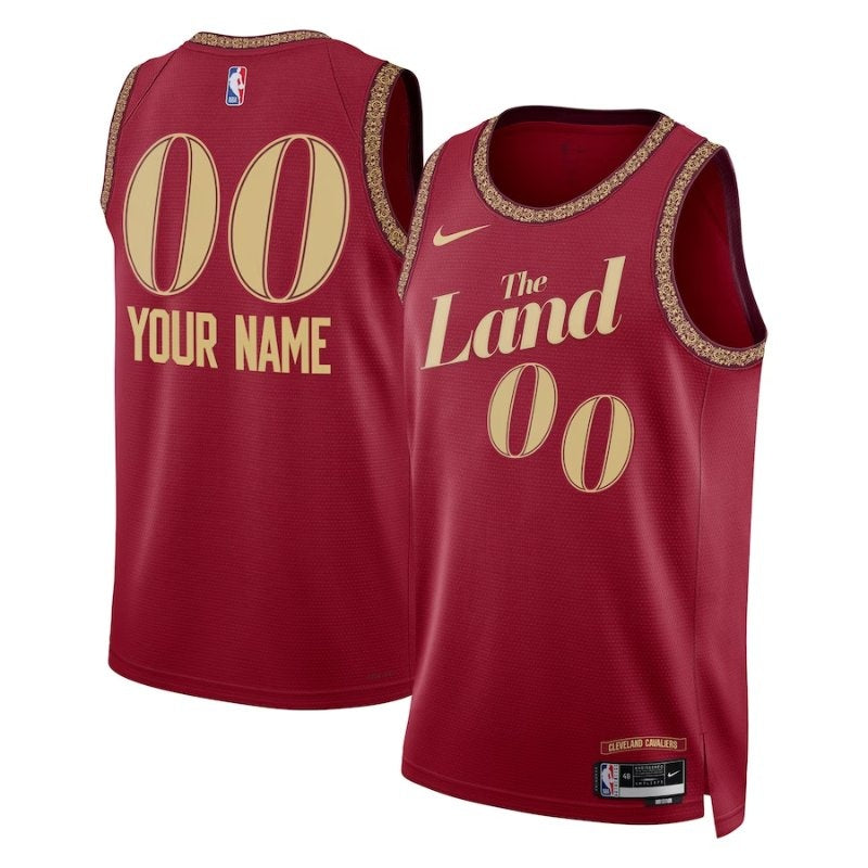 Camiseta NBA unisex Cleveland Cavaliers 23/24 - Vino - Edición Ciudad