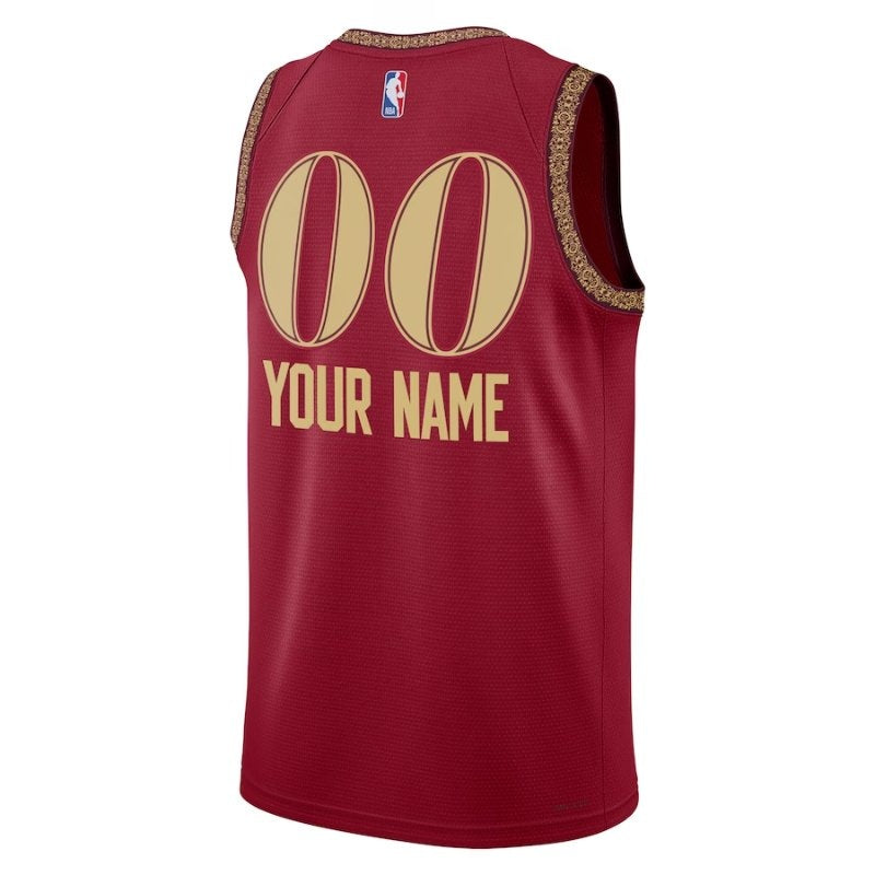 Camiseta NBA unisex Cleveland Cavaliers 23/24 - Vino - Edición Ciudad