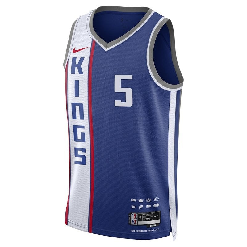 Camiseta unisex de la NBA De'Aaron Fox de los Sacramento Kings (23/24) - Azul - Edición Ciudad