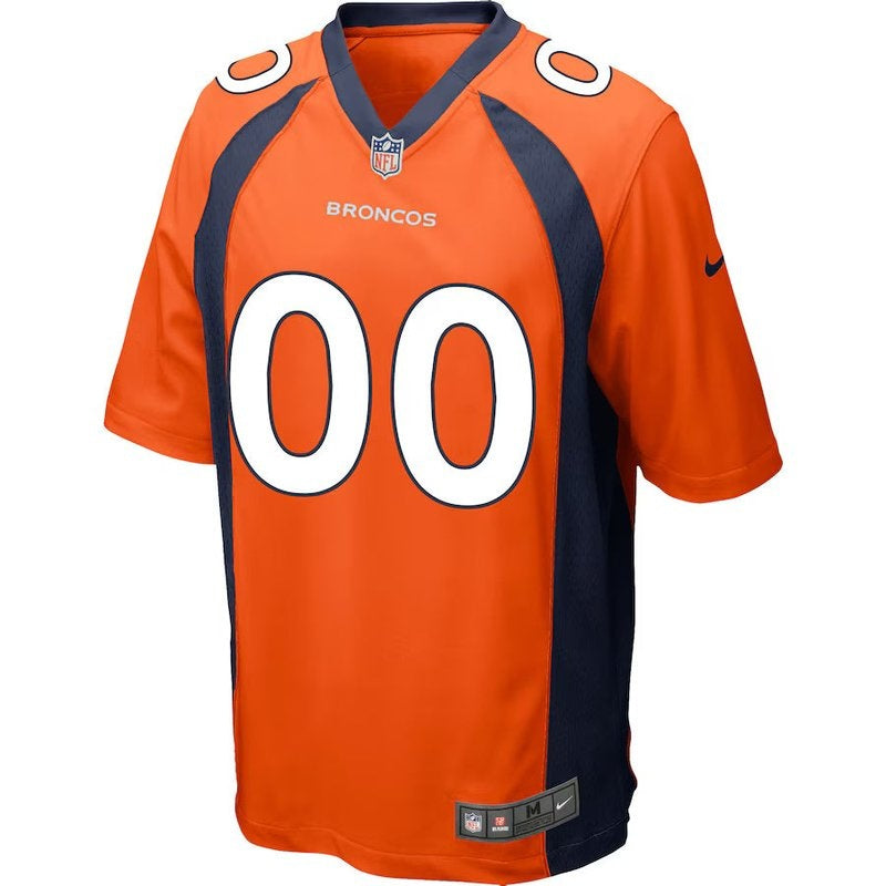 Denver Broncos - Camisa personalizada para jogo da NFL - Laranja