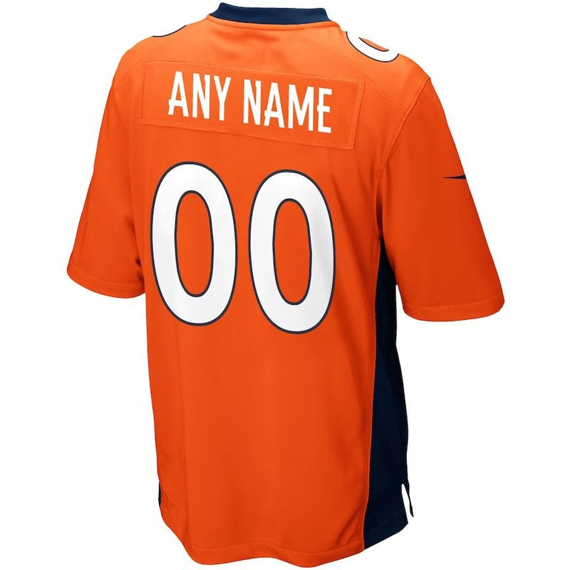 Denver Broncos - Camisa personalizada para jogo da NFL - Laranja