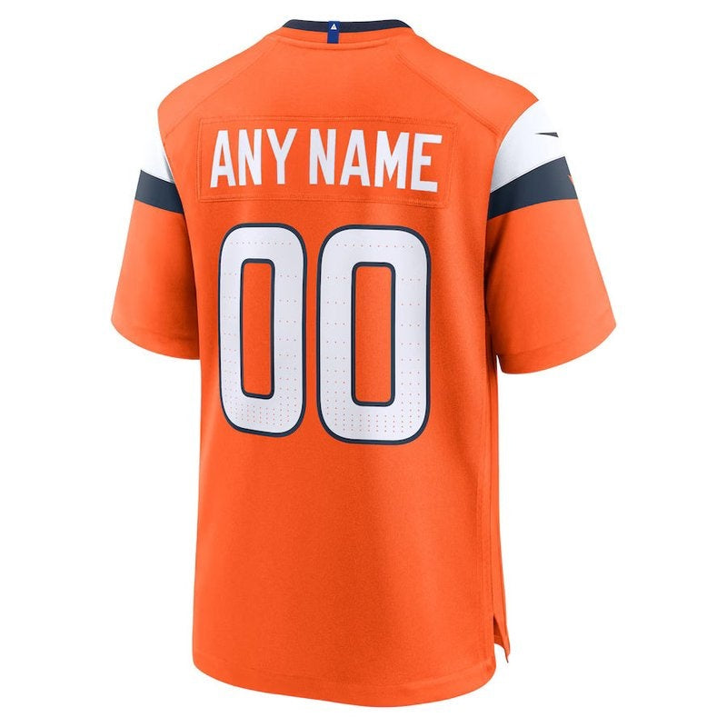 Denver Broncos - Coleção Mile High - Camisa personalizada para jogo da NFL - Laranja