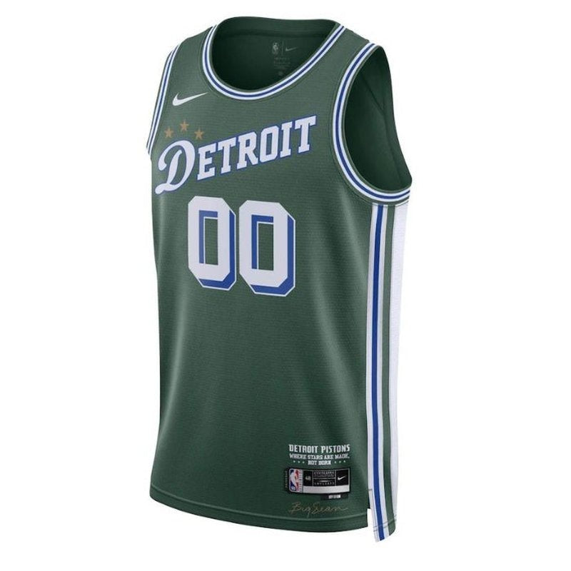 Camiseta unisex de la NBA de los Detroit Pistons 2023 - Edición Ciudad - Verde