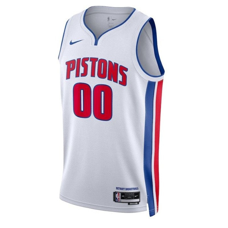 Camisa NBA Branca Detroit Pistons Unissex 2023 - Edição Associação