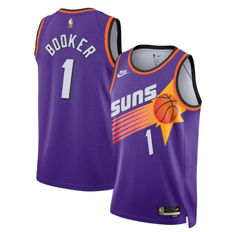 Camiseta unisex de la NBA de Devin Booker, Phoenix Suns, 2023, color morado - Edición clásica