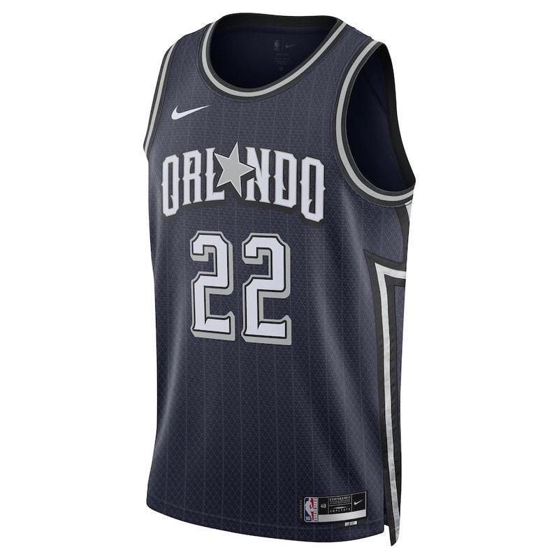 Camiseta unisex de la NBA Franz Wagner Orlando Magic 23/24 - Azul marino - Edición City