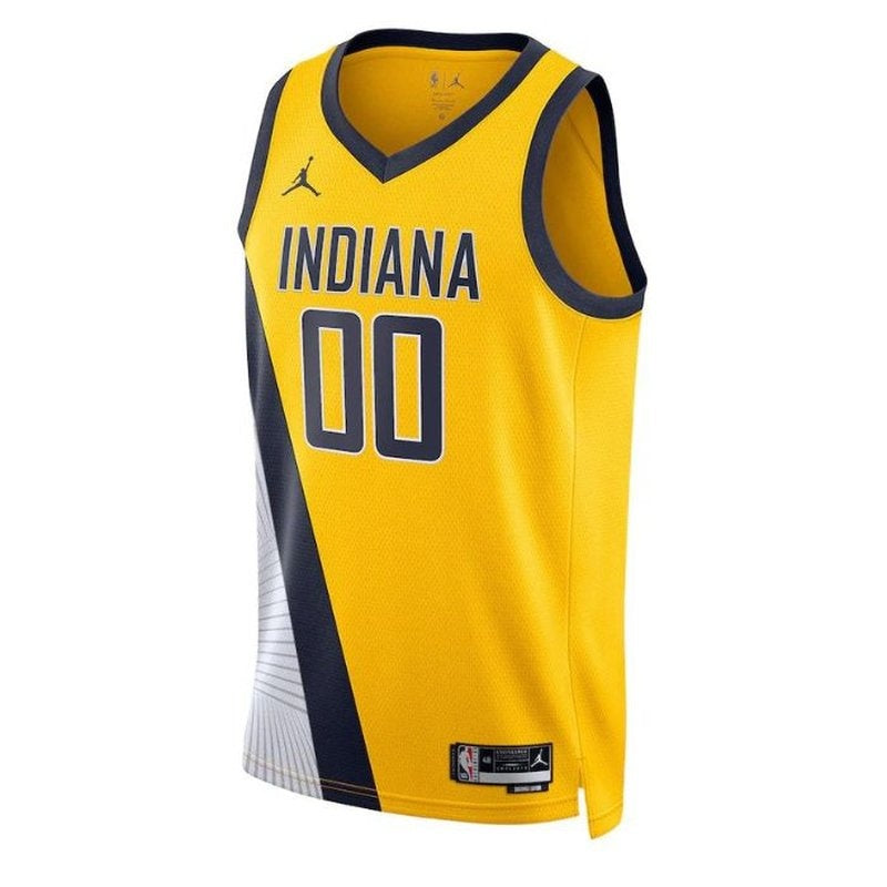 Camisa Indiana Pacers NBA Unissex 2023 - Edição Statement - Amarela