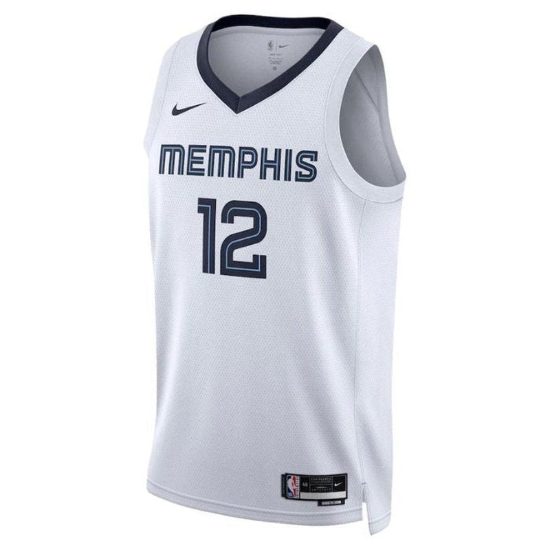 Camisa Ja Morant Memphis Grizzlies Unissex 2023 da NBA - Edição Associação - Branca