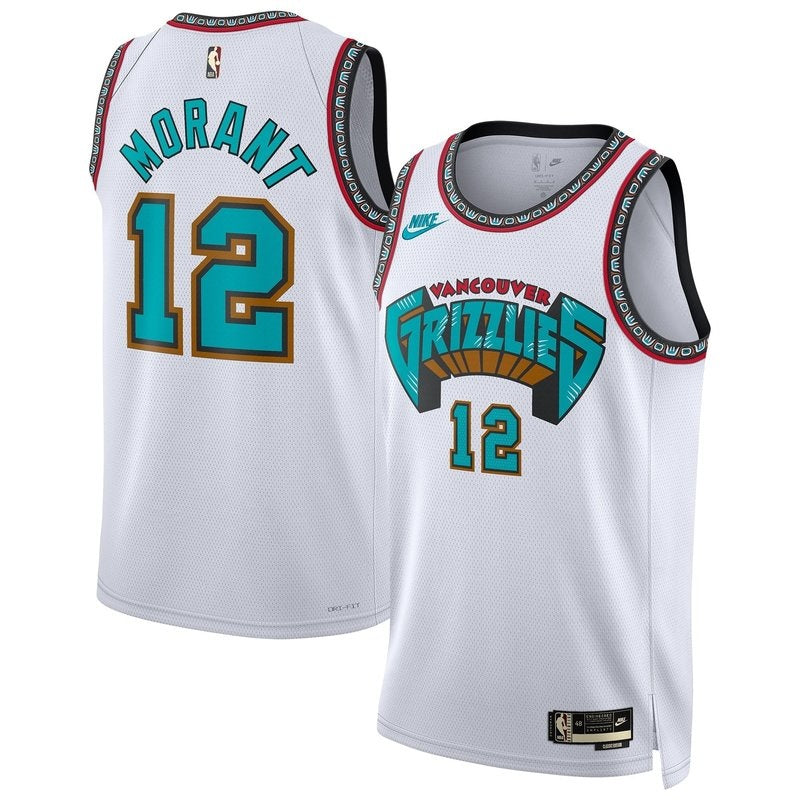 Camisa Ja Morant Memphis Grizzlies Unissex 2024/25 da NBA - Branca - Edição Clássica
