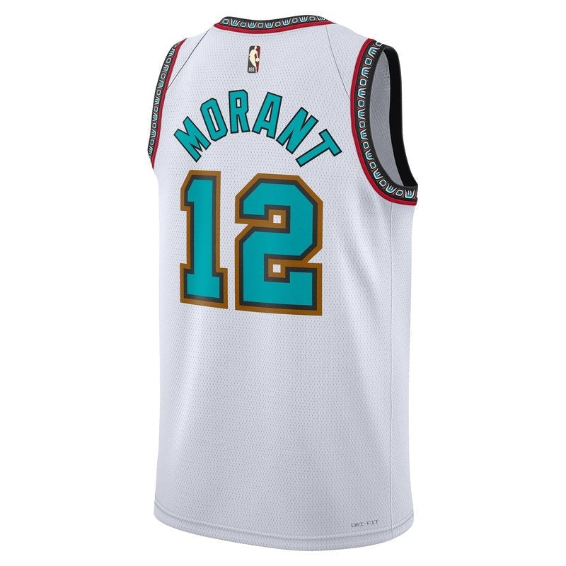 Camisa Ja Morant Memphis Grizzlies Unissex 2024/25 da NBA - Branca - Edição Clássica