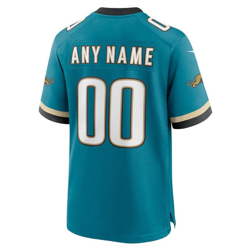Camiseta retro personalizada de la NFL de los Jacksonville Jaguars - Prowler - Verde azulado