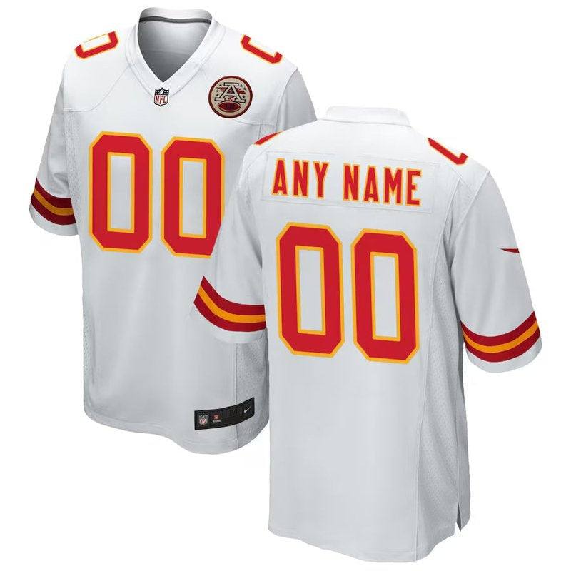 Kansas City Chiefs - Camisa personalizada para jogo da NFL - Branca