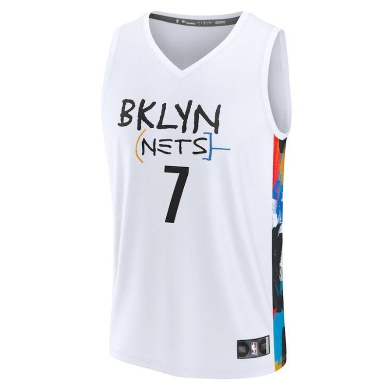 Camisa Kevin Durant Brooklyn Nets 2023 Fastbreak NBA - Edição City - Branca