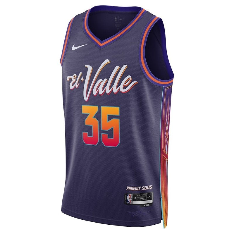 Camiseta unisex de la NBA de Kevin Durant, Phoenix Suns, 23/24, morada, edición City