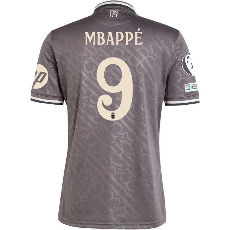 Camiseta de Kylian Mbappé 3.ª equipación del Real Madrid 24/25 III (versión para aficionados)