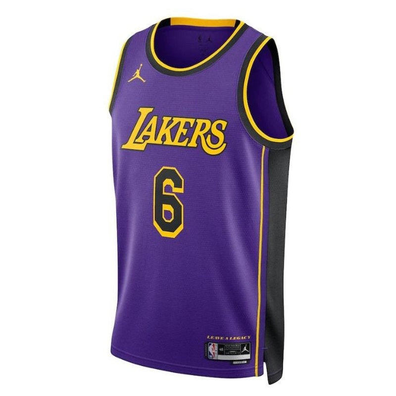 Camiseta de la NBA de LeBron James, edición Statement 2023, Los Angeles Lakers - Morada