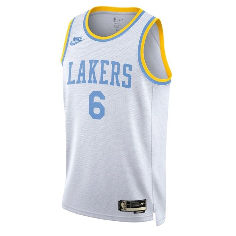 Camisa LeBron James Los Angeles Lakers 2023 Branca da NBA - Edição Clássica