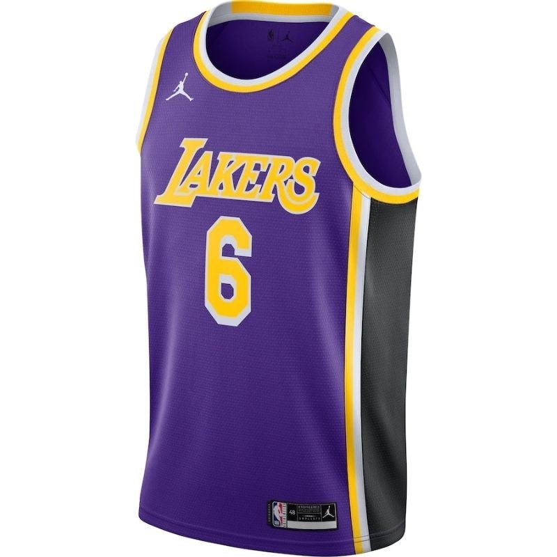 Camiseta de la NBA de Los Angeles Lakers LeBron James #6 (morado) 2021/22