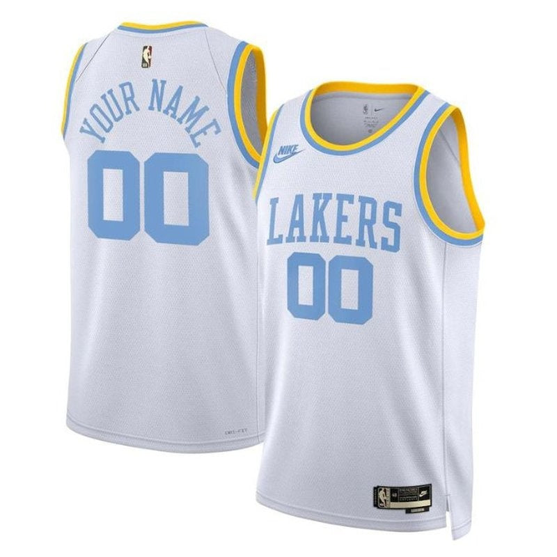 Camisa NBA Los Angeles Lakers Unissex 2023 - Edição Clássica - Branca