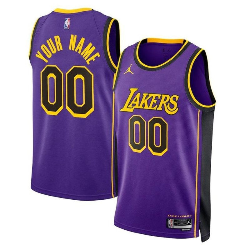 Camisa NBA Los Angeles Lakers Unissex 2023 - Edição Statement - Roxa