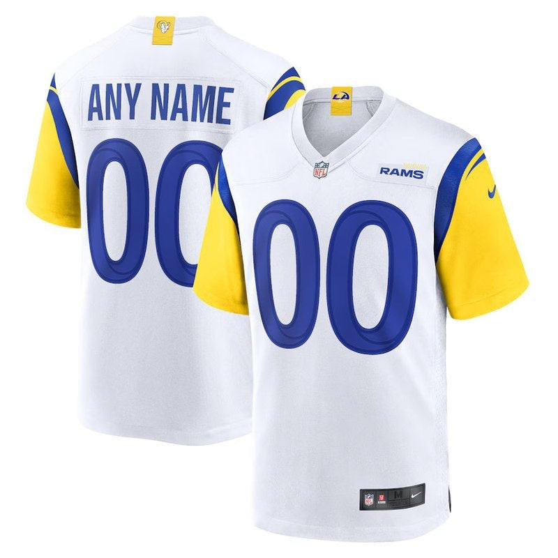 Los Angeles Rams - Camisa NFL Alternativa Personalizada - Branca